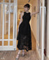 Lacey Embroider Sleeveless Maxi Dresses